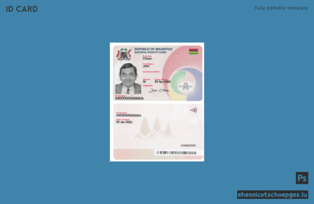 Mauritius ID-Beispielvorschau